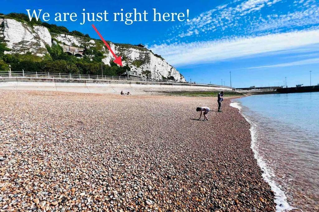 Flat 4 Marine Parade House, 1 East Cliff- Next To Dover Port, White Cliffs, Beach, Castle Ngoại thất bức ảnh